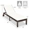 Patio Chaise Lounge Chair Outdoor Rattan Lounger Recliner Chair